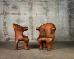 Alexandre Noll Alexandre Noll Style Pair of Wood Chairs - 630258