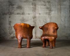Alexandre Noll Alexandre Noll Style Pair of Wood Chairs - 630259