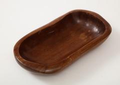 Alexandre Noll Odile Noll Rosewood Plate Signed France c 1950 - 1865738