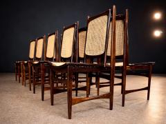 Alexandre Rapoport Set of Ten Brazilian Mid Century Dining Chairs by Alexandre Rapoport 1960s - 4464825