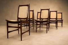 Alexandre Rapoport Set of Ten Brazilian Mid Century Dining Chairs by Alexandre Rapoport - 4694219