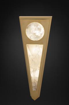 Alexandre Vossion MOON I GOLD EDITION Pair of Rock Cristal wall lights - 1990154