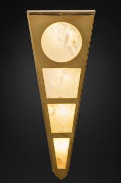 Alexandre Vossion MOON II GOLD EDITION Pair of Rock Cristal wall lights - 1990140