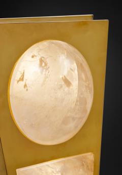 Alexandre Vossion MOON II GOLD EDITION Pair of Rock Cristal wall lights - 1990161