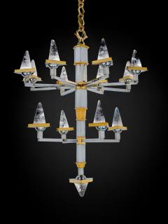 Alexandre Vossion Rock Crystal SATELLITE Chandelier By Alexandre VOSSION PARIS - 4696553
