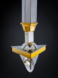 Alexandre Vossion Rock Crystal SATELLITE Chandelier By Alexandre VOSSION PARIS - 4696557