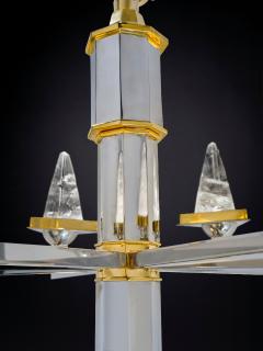 Alexandre Vossion Rock Crystal SATELLITE Chandelier By Alexandre VOSSION PARIS - 4696559