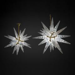 Alexandre Vossion ULTIMATE STAR Rock crystal and gold plated bronze chandelier - 2899190