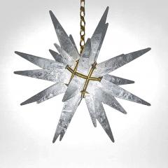 Alexandre Vossion ULTIMATE STAR Rock crystal and gold plated bronze chandelier - 2899198