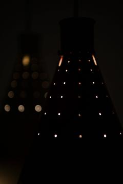 Alf Svensson Ceiling Lamp in Lacquered Metal by Alf Svensson 1950s - 4467626