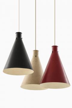 Alf Svensson Ceiling Lamp in Lacquered Metal by Alf Svensson 1950s - 4467655