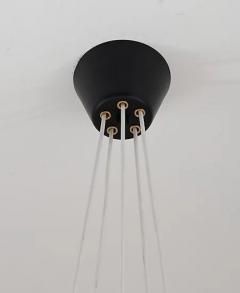 Alf Svensson Copy of Swedish Midcentury Chandelier in Brass and Metal by Alf Svensson - 2277422