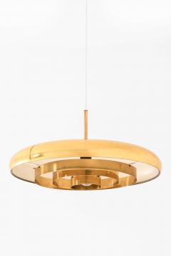 Alf Svensson Mid Century Ceiling Lamp T 5 in Brass by Alf Svensson Yngvar Sandstr m 1960s - 4738543