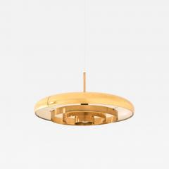 Alf Svensson Mid Century Ceiling Lamp T 5 in Brass by Alf Svensson Yngvar Sandstr m 1960s - 4738544