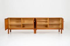 Alf Svensson Pair of Mid Century Scandinavian Sideboards in Teak and Rattan by Alf Svensson - 2258334