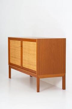 Alf Svensson Pair of Mid Century Scandinavian Sideboards in Teak and Rattan by Alf Svensson - 2258337