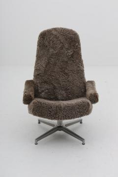 Alf Svensson Scandinavian Midcentury Swivel Chair Contourett Roto by Alf Svensson for DUX - 1015069