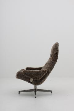 Alf Svensson Scandinavian Midcentury Swivel Chair Contourett Roto by Alf Svensson for DUX - 1015072