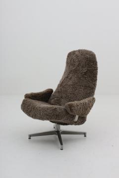 Alf Svensson Scandinavian Midcentury Swivel Chair Contourett Roto by Alf Svensson for DUX - 1015073