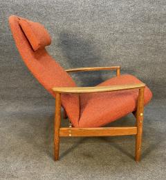 Alf Svensson VINTAGE SCANDINAVIAN MID CENTURY MODERN OAK CONTOUR LOUNGE CHAIR - 3260409