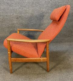 Alf Svensson VINTAGE SCANDINAVIAN MID CENTURY MODERN OAK CONTOUR LOUNGE CHAIR - 3260510