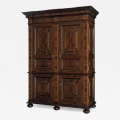 Alfonso Marina 18th C Style Ebanista Brussels II Ebony Inlaid Armoire Linen Press - 4648353
