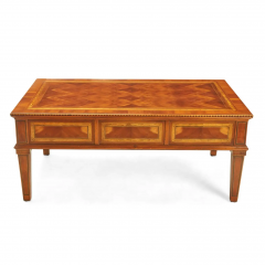Alfonso Marina Alfonso Marina Ebanista Marquetry Inlaid Coffee Cocktail Table - 4107662