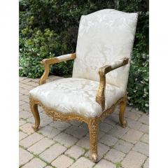 Alfonso Marina Ebanista Louis XVI Style Giltwood Fauteuil Arm Chair - 4206400