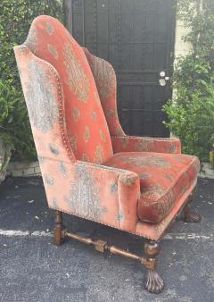 Alfonso Marina Huge Alfonso Marina Ebanista Spanish Colonial Wingback Throne Chair - 3079269