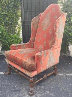 Alfonso Marina Huge Alfonso Marina Ebanista Spanish Colonial Wingback Throne Chair - 3079272