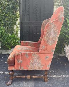 Alfonso Marina Huge Alfonso Marina Ebanista Spanish Colonial Wingback Throne Chair - 3079311