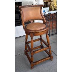 Alfonso Marina Pair of Alfonso Marina Ebanista Spanish Colonial Counter or Bar Stools - 4549747