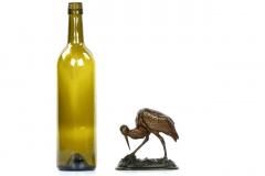 Alfred Barye Alfred Barye French 1839 1882 Bronze Sculpture of Cicogne and Crab - 730425