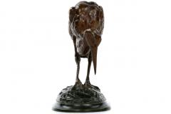 Alfred Barye Alfred Barye French 1839 1882 Bronze Sculpture of Cicogne and Crab - 730427