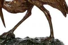 Alfred Barye Alfred Barye French 1839 1882 Bronze Sculpture of Cicogne and Crab - 730433
