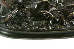 Alfred Barye Alfred Barye French 1839 1882 Bronze Sculpture of Cicogne and Crab - 730435