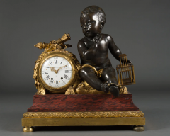 Alfred Beurdeley A LARGE FRENCH GILT BRONZE ROUGE MARBLE MANTEL CLOCK BY ALFRED BEURDELEY - 3566181