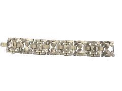 Alfred Boucher ART DECO PAVE BAQUETTE SET RHINESTONE BRACELET - 4743466