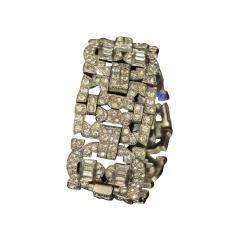 Alfred Boucher ART DECO PAVE BAQUETTE SET RHINESTONE BRACELET - 4758327