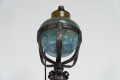 Alfred Bucknell Alfred Bucknell A Handmade Steel Standard Lamp with Fine Chased Details - 4182637