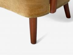 Alfred Christensen Alfred Christensen Danish Modern Mohair Beech Lounge Chair Denmark 1940s - 4219105