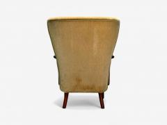 Alfred Christensen Alfred Christensen Danish Modern Mohair Beech Lounge Chair Denmark 1940s - 4219106