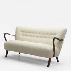 Alfred Christensen Alfred Christensen Three Seater Sofa for Slagelse M belfabrik Denmark 1940s - 2565159