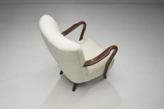 Alfred Christensen Alfred Christensen Upholstered Armchair for Slagelse M belfabrik Denmark 1940s - 2553466