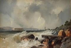 Alfred Copestick Alfred Copestick Fort Hamilton from the Narrows New York 1857 1857 - 4319694