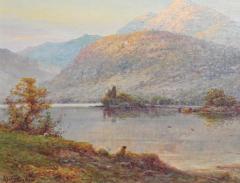 Alfred Fontville de Breanski Alfred De Breanski Jr Invergary Castle Loch Oich Oil Painting - 3044035