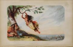 Alfred Jacob Miller ALFRED JACOB MILLER 1810 1874 INDIAN GIRL SWINGING - 2767721