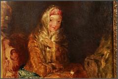 Alfred Joseph Woolmer 1805 1892 Portrait of a Young Girl - 4599215