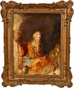 Alfred Joseph Woolmer 1805 1892 Portrait of a Young Girl - 4600332