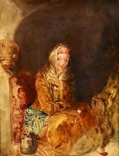Alfred Joseph Woolmer 1805 1892 Portrait of a Young Girl - 4600334